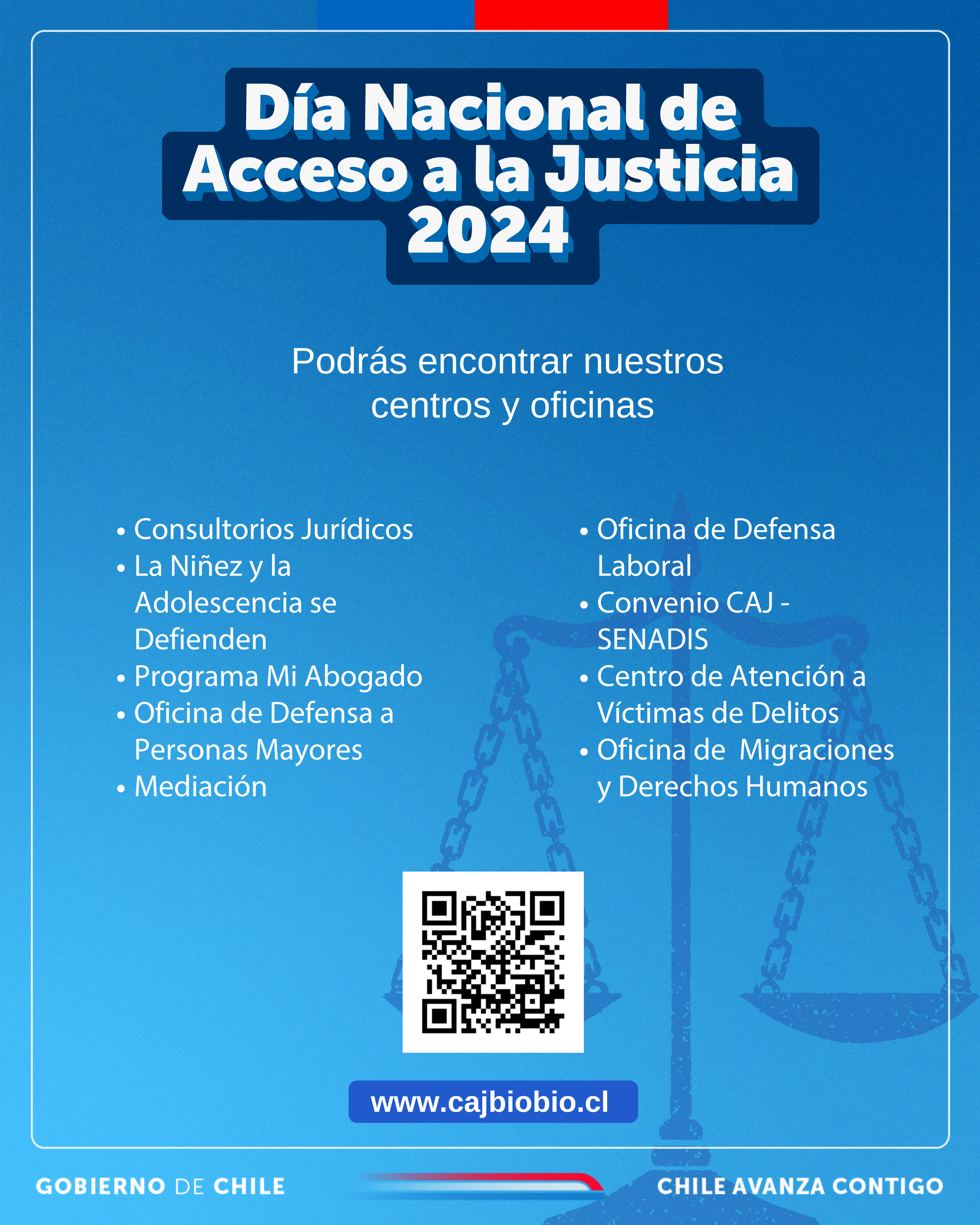 Conoce las comunas donde la CAJ Biobío conmemorará el Día Nacional de Acceso a la Justicia 2024