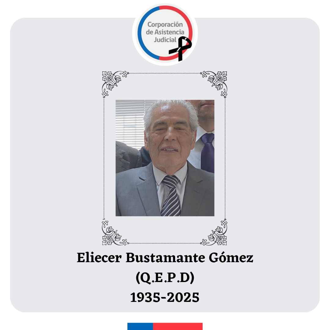 Condolencias por el sensible fallecimiento del ex funcionario de la CAJ Biobío Eliecer Bustamante Gómez